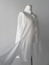 More Tencel See-Through Wrap Blouse