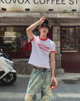 サバードリンガープリントショートスリーブTシャツ