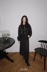 Vibe open long-sleeved cardigan knitwear