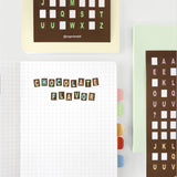 oab alphabet sticker set