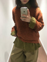 ウールタッチグランジニット (4color)