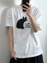 Drawing Cat Half T