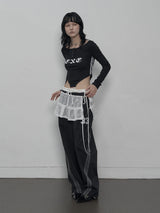 33 STAR LINE PANTS BLACK