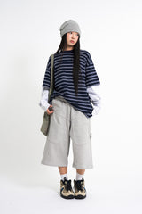デイズストライプレイヤードTシャツ