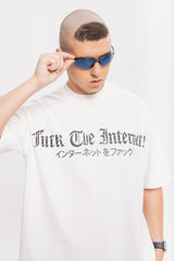 スケルトンロゴパフプリントTシャツ