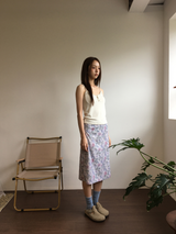Otti frill button sleeveless top (3color)