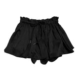 Flare Bloom Banding Frill Mini Skirt Pants (2 colors)