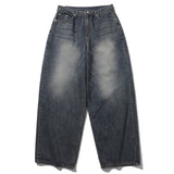 FADE WASHED DENIM BALLOONPANTS