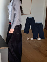 Atlas Non-fade Raw Denim Wide Pants