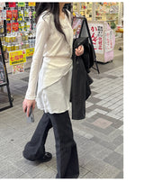 [Unisex] クロップレザーシングルオーバーフィットジャケット