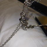  Metal Silver Waist Chain Belt Marmot/Ribbon/Rose (Choose 1 of 3)