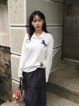 Ello Check Frill Midi Skirt (2c)