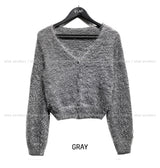 [U-BASIC] And V-neck Angora cardigan
