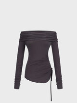 Two-way Strap Top_Charcoal