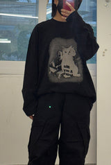 フィアーズマイキャットプリントTシャツ