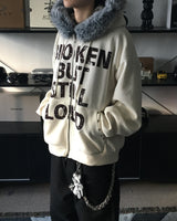 HX Broken Raccoon Hooded Zip-Up (3C)