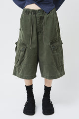 Washed Cargo Bermuda Pants (4color)