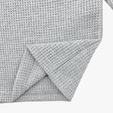 Shoulder button henley neck crop tee
