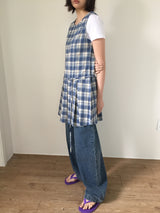 Low Check Pleated Dress (2color)