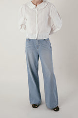 Light washing denim