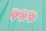 26SS★ ポップストロベリークロップ半袖Tシャツ