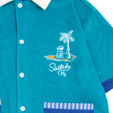 エキゾチックテリーオープンカラーショートスリーブシャツ (UNISEX)_SYS0BL03GN
