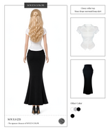 ミューズドレープ マーメイドロングスカート
