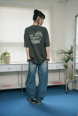 26SS★ Dolphin Hearts Pigment Short Sleeve Tee