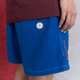 Marina stripe shorts / Cobalt