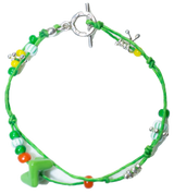 Silver 925 Toggle color beads bracelet