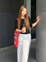 [3/4 Sleeve] Loen Modal Side-Ruched Tee (12c)