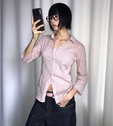 サイドミックスチェックシャツ