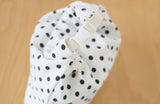 cozy lunch bag - white dot