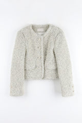 Bare Me Boucle Crop Jacket