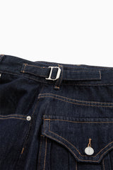 ノンフェードロールアップデニムパンツ