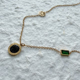 Obsidian Medallion Necklace