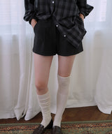 Herringbone shorts_black