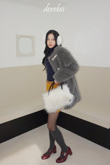 Toggle tteokbokki half-fur coat
