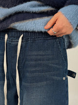NR Side Snap Corduroy Denim Pants