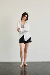 LUMINOUS OVERSIZED SHIRT / WHITE