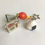 Square Mirror Keychain/四角いミラーキーホルダー
