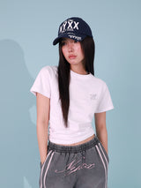 NYX スローガンボールキャップ (NAVY)
