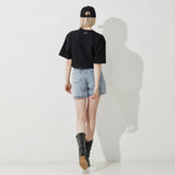 Silver Apple T-shirt (Black)