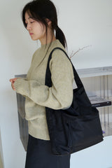 puff pocket padding bag (black)
