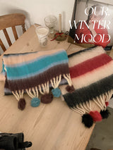 Winter Pompon Big Muffler (2color)
