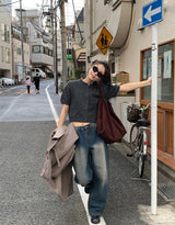 SUEDE BAGUETTE BAG (2C)