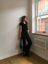 Double button v blouse