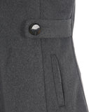 Wool button mini dress 003