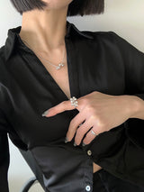 [925silver] Grape necklace