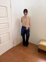 scarf drape sleeveless
